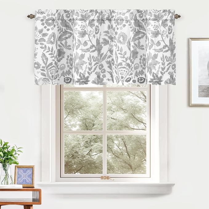DriftAway Julia Lined Valance Double Layer Thermal Insulated Room Darkening - Image 2