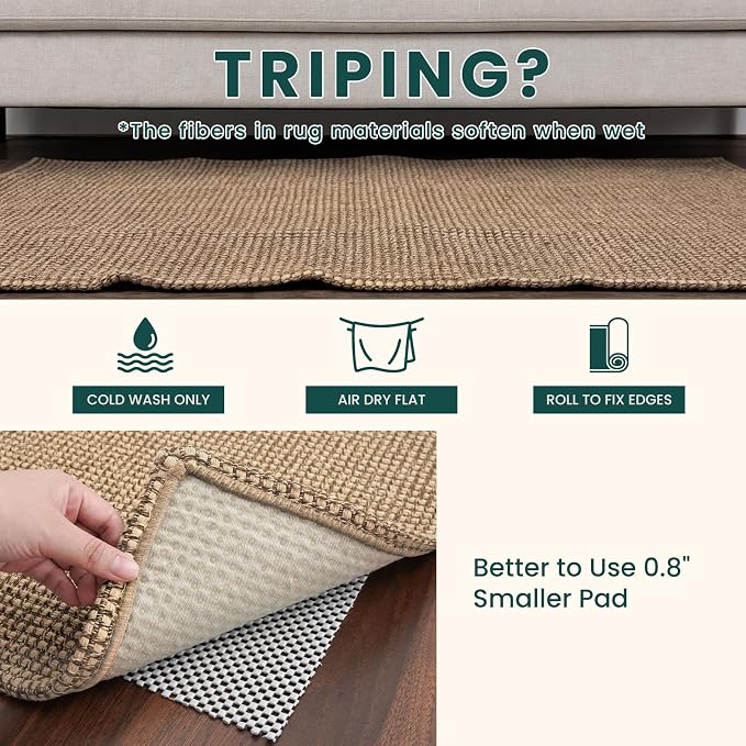 KOZYFLY Runners for Hallways 2.6x8 ft Washable Kitchen Runner Non Slip Rubber - Image 7