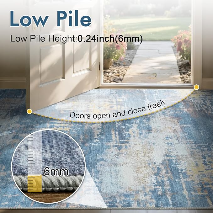 6x9 Ft Large Area Rugs for Living Room, Soft Non-Slip Washable Rugs Modern - Image 7