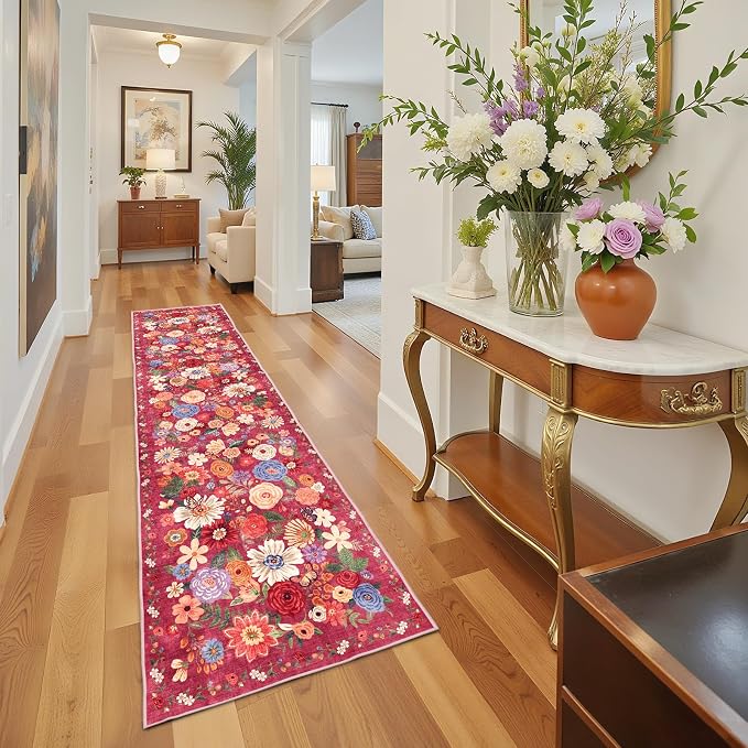 Rug for Hallways Kitchen Rug 2'6" x 14', Non Slip Washable Rugs - Image 5