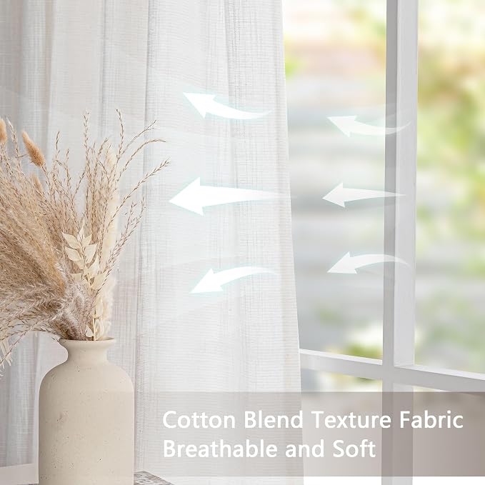 MYSKY HOME Natural Curtains for Living Room - Image 5