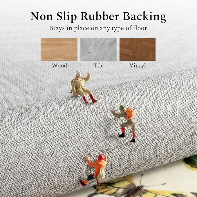 Rugflix 2x6 Runner Rug for Hallway, Washable Kitchen Runner Non Slip, Soft Low - Image 5