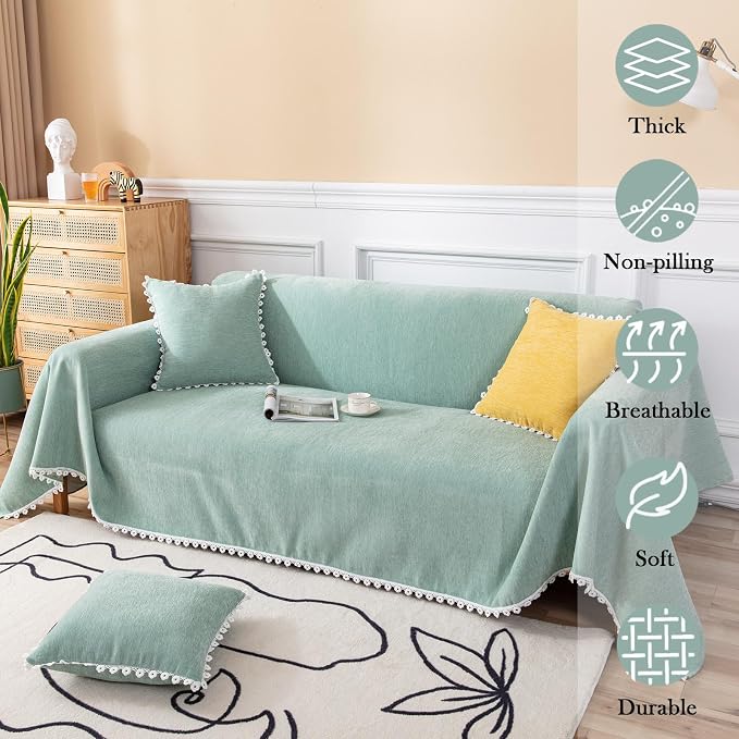 HANDONTIME Light Green Couch Covers - Image 2