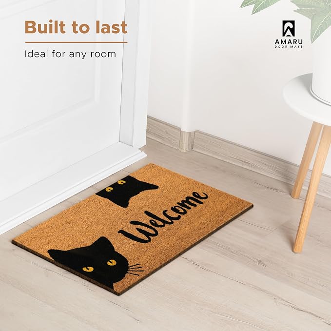 Welcome Cats - 24"x36" - Coir Door Mat - Welcome Mats - Image 5