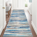 Lansny Modern Abstract Runner Rug 3x8 by lansny