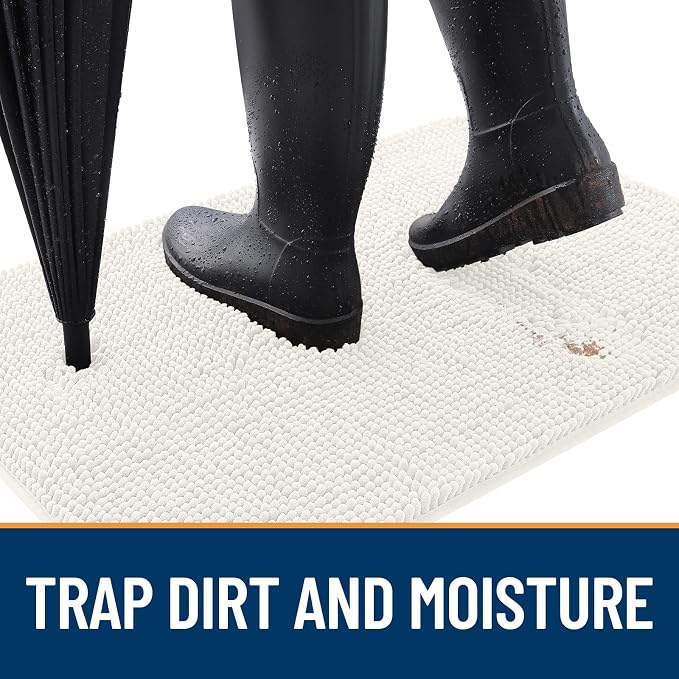 OLANLY Dog Door Mat for Muddy Paws 48x30, Absorbs Moisture and Dirt, Absorbent - Image 2