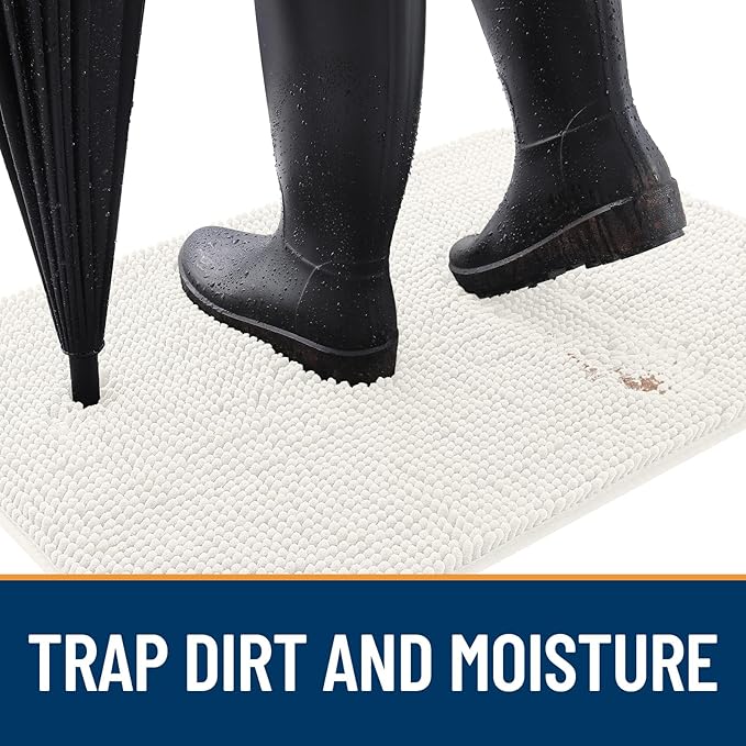 OLANLY Dog Door Mat for Muddy Paws 70x24, Absorbs Moisture and Dirt, Absorbent - Image 2