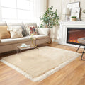 EasyJoy Ultra Soft Fluffy Shaggy Area Rug Faux Fur Rug Chair Cover Seat Pad by EasyJoy