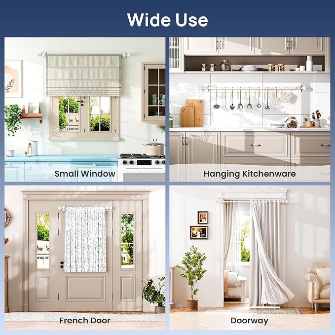ENJOYBASICS No Drill Curtain Rods - Image 6