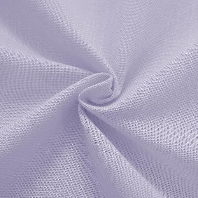 Lavender Purple Linen Curtain 90 Inch Long 2 Panels - Image 6