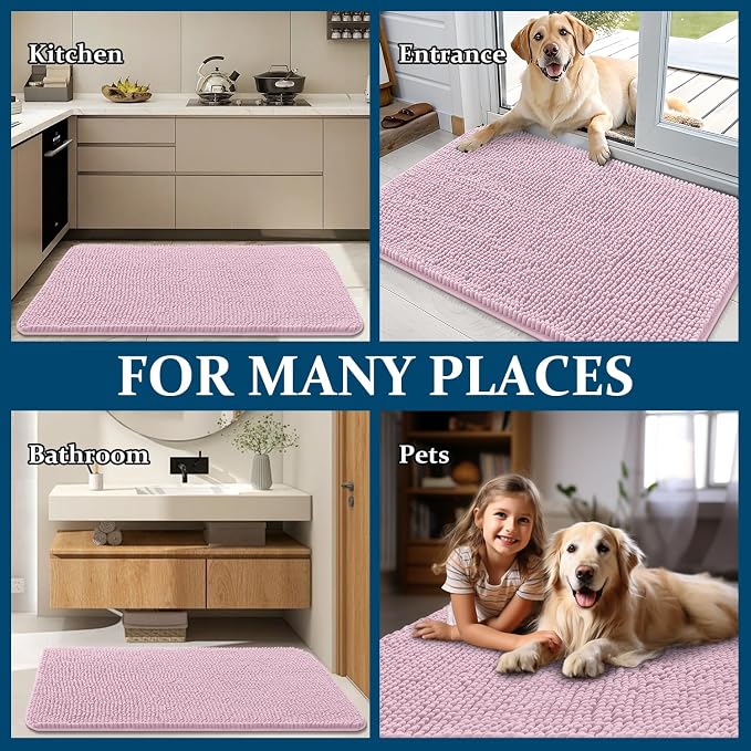 OLANLY Dog Door Mat for Muddy Paws 54x24, Absorbs Moisture and Dirt, Absorbent - Image 8