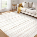 Nakagishi Area Rug Living Room Rugs: 3x5 Soft Machine Washable Boho Neutral by NakagishiAreaRug