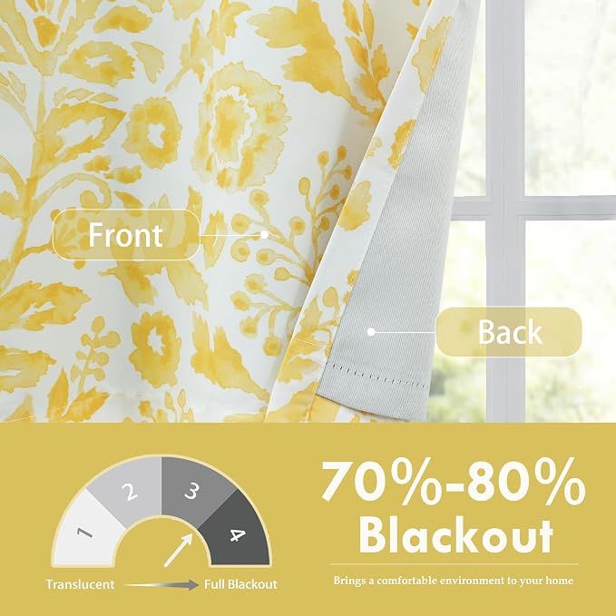 DriftAway Julia Watercolor Blooming Flower Floral Lined Thermal Insulated - Image 5