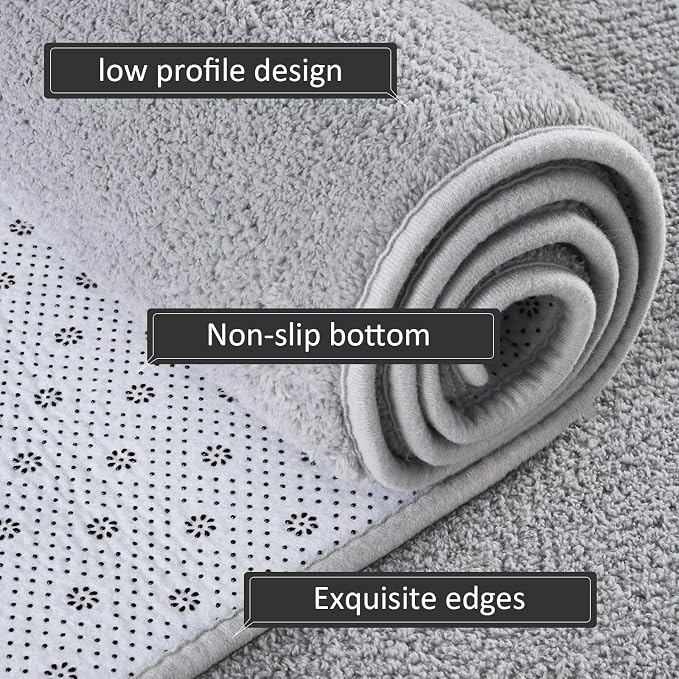 AROGAN 4x6 Feet Shag Area Rugs for Bedroom, Modern Washable Rugs for Living Room - Image 4