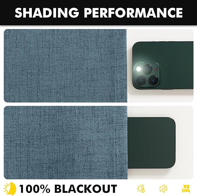 MIULEE 100% Blackout Linen Curtains - Image 7