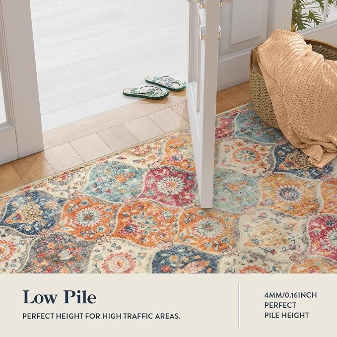 Lahome Moroccan Washable Kitchen Runner, 2x7 Runner Rug - Image 4