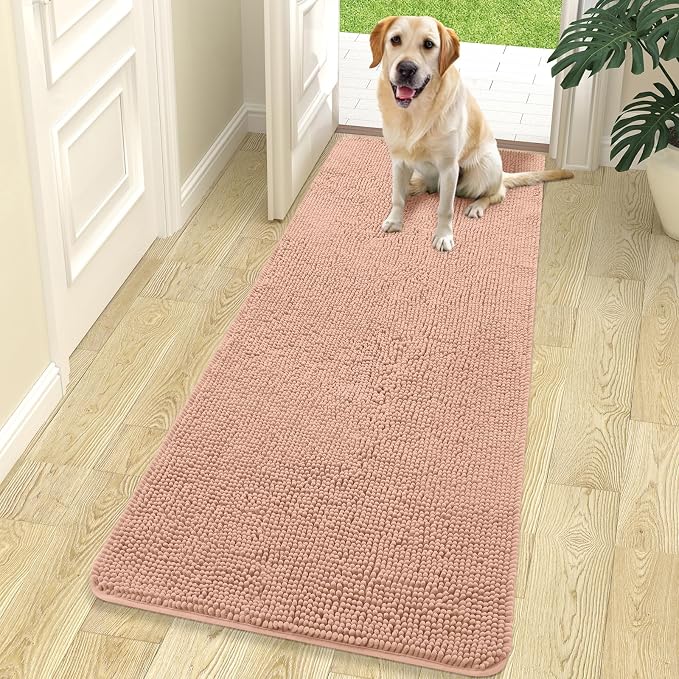 OLANLY Dog Door Mat for Muddy Paws 70x24, Absorbs Moisture and Dirt, Absorbent by OLANLY