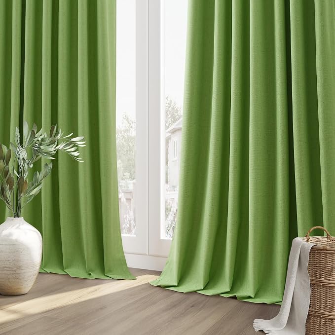 Guken 100% Blackout Curtains 102 Inch Length 2 Panels Set - Image 8