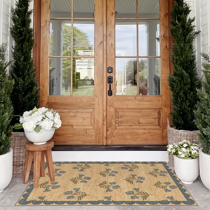 Floral Outdoor Rug - Image 4