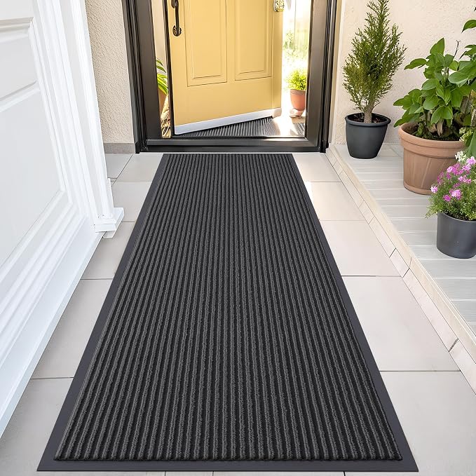 OLANLY Front Door Mat Indoor Outdoor Entrance, Waterproof Heavy Duty Doormat by OLANLY