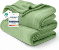 Bedsure GentleSoft Green Fleece Blankets King Size by BEDSURE