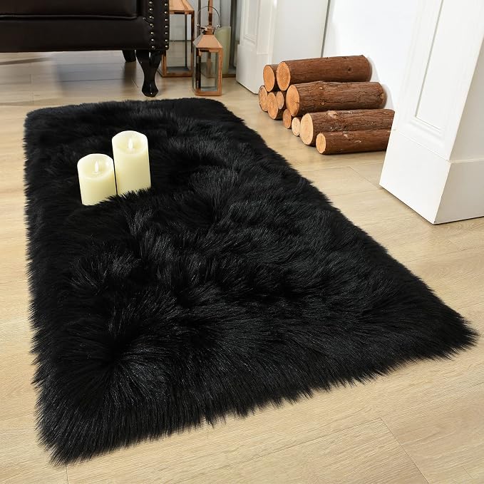 LOCHAS Soft Fluffy Faux Fur Rugs by LOCHAS
