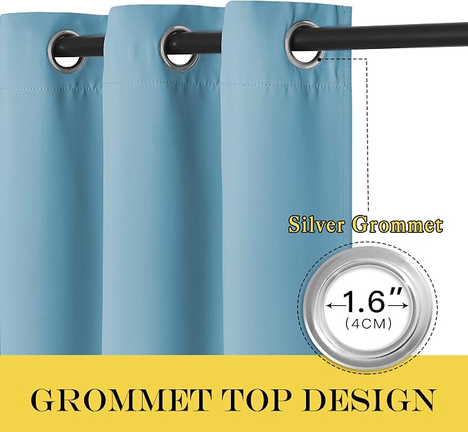 NICETOWN Window Curtains 72 inches Long, Thermal Insulated Grommet Room - Image 6