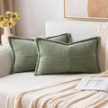 MIULEE Decorative Lumbar Throw Pillow Covers by MIULEE