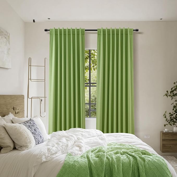 Guken 100% Blackout Curtains 120 Inch Length 2 Panels Set - Image 9