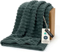 Bedsure GentleSoft Mallard Green Twin Blanket by BEDSURE