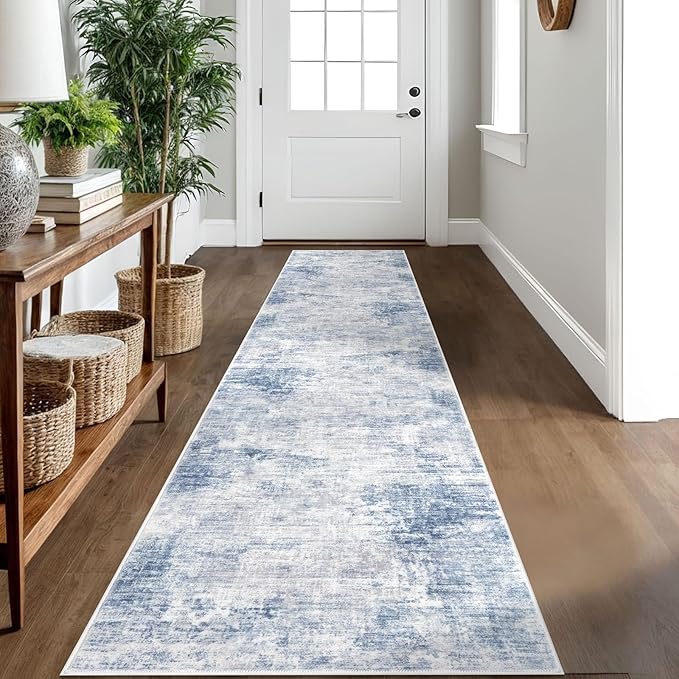IOHOUZE Abstract Runner Rug 2x10 Ft Washable Runners by iOhouze