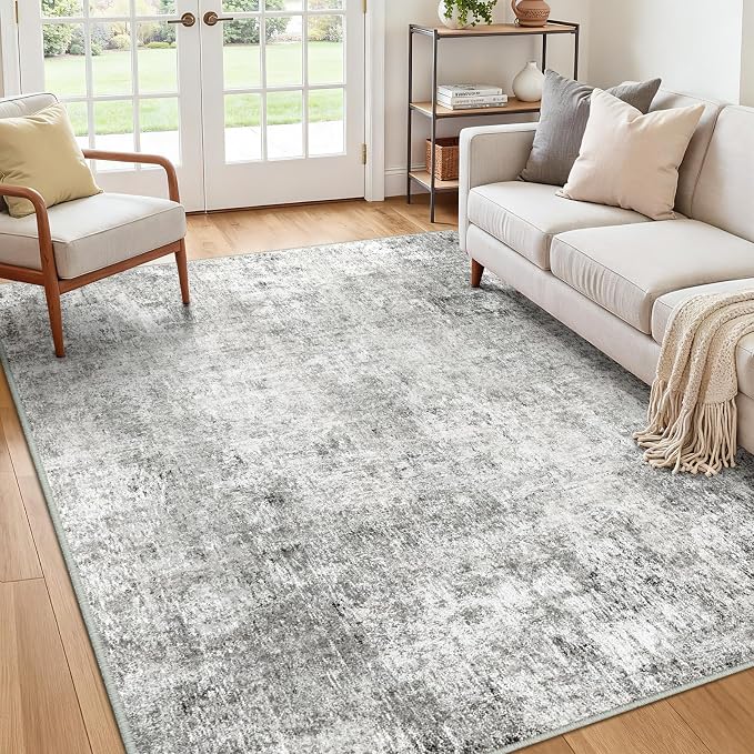 Washable Area Rugs 6'x9' Non-Slip Modern Abstract Soft - Image 4