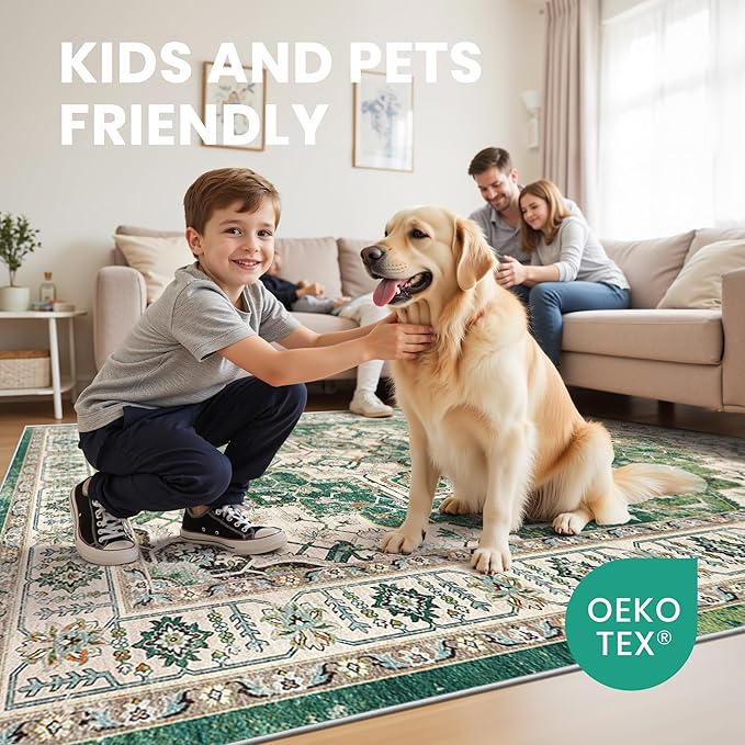 zesthome 6x9 Area Rugs, Machine Washable Rugs - Image 7