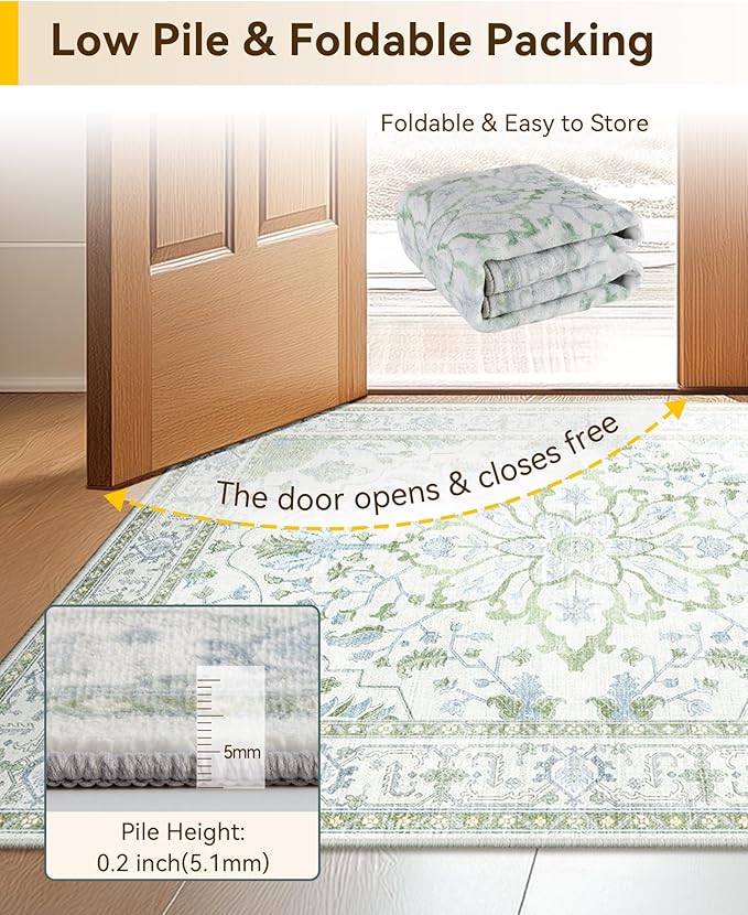 Area Rugs 2'x3' Kitchen Rugs Entry Rug Small Rugs - Image 5