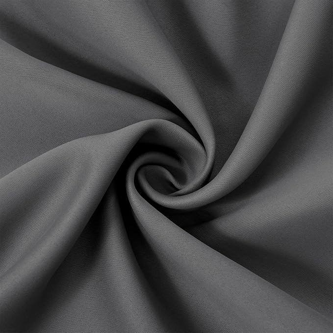 LEMOMO Grey Thermal Blackout Curtains/38 x 54 Inch/Set of 2 Panels Room - Image 5