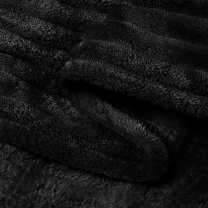 BEDELITE Fleece Throw Blanket for Couch – 3D Ribbed Jacquard Soft and Warm - Image 9