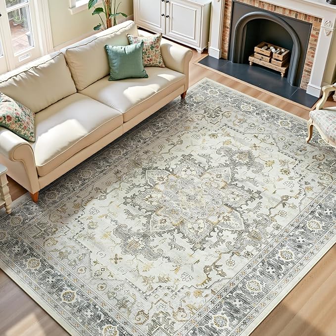 Lofus 8x10 Area Rugs for Living Room, Machine Washable Non-Slip Area Rug by Lofus