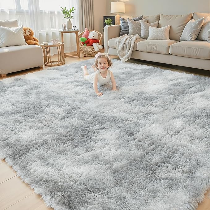 Super Soft Shaggy Area Rugs for Bedroom 4x6 Feet, Shaggy Plush Living Room Shag - Image 7