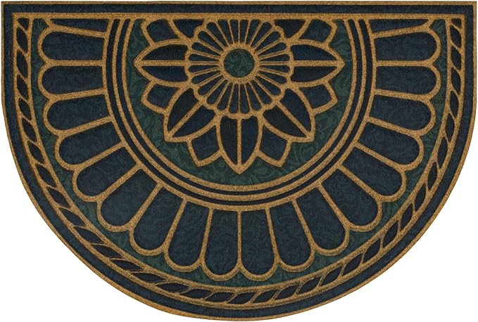 Mohawk Home Swirl Style Casual Ornamental Denim Blue 2' X 3' All Weather by MohawkHome
