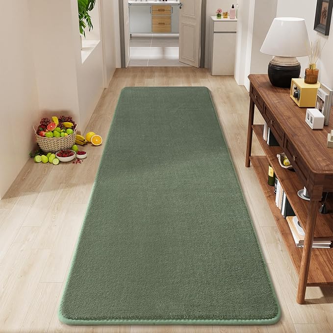Amearea Modern Soft Hallway Runner Rug, 2x6 Fluffy Bedroom Bedside Rugs by AmeareaDirect