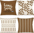 YCOLL Pillow Covers 18x18 Set of 4, Modern Sofa Throw Pillow Cover, Decorative by PillowCoversExpert