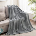 BEDELITE Fleece Blanket Grey Throw Blanket by BEDELITE