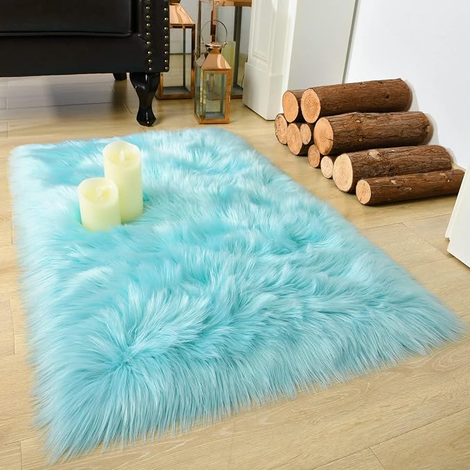 LOCHAS Soft Fluffy Faux Fur Rugs by LOCHAS