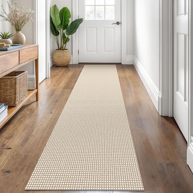 KOZYFLY Runners for Hallways 2x8 ft Washable Kitchen Runner Non Slip Rubber by KOZYFLY