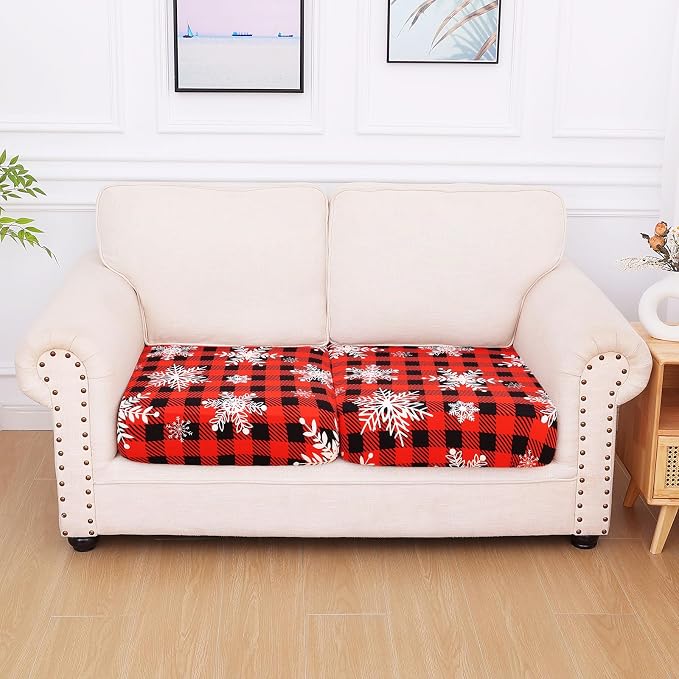 hyha Printed Couch Cushion Covers, Floral Sofa Covers Washable - Image 6