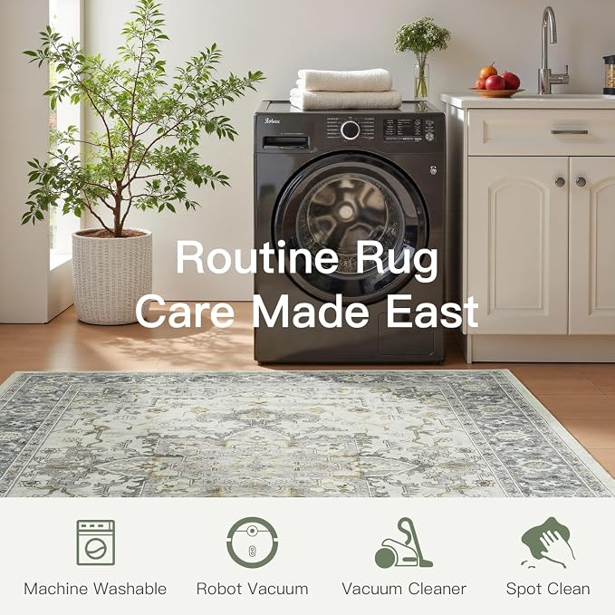 Lofus 2x3 Washable Rug for Entryway Bathroom, Non Slip Kitchen Mats for Floor - Image 6