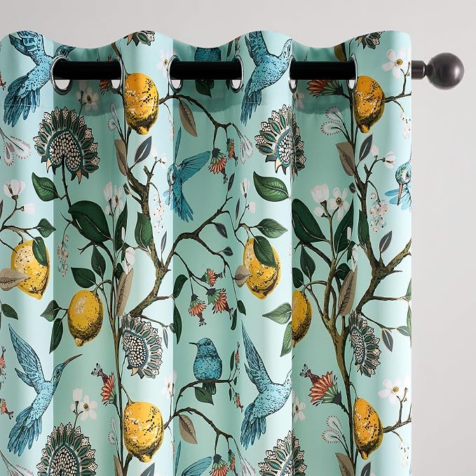 Topfinel 72 Inches Long Floral Curtains - Image 3