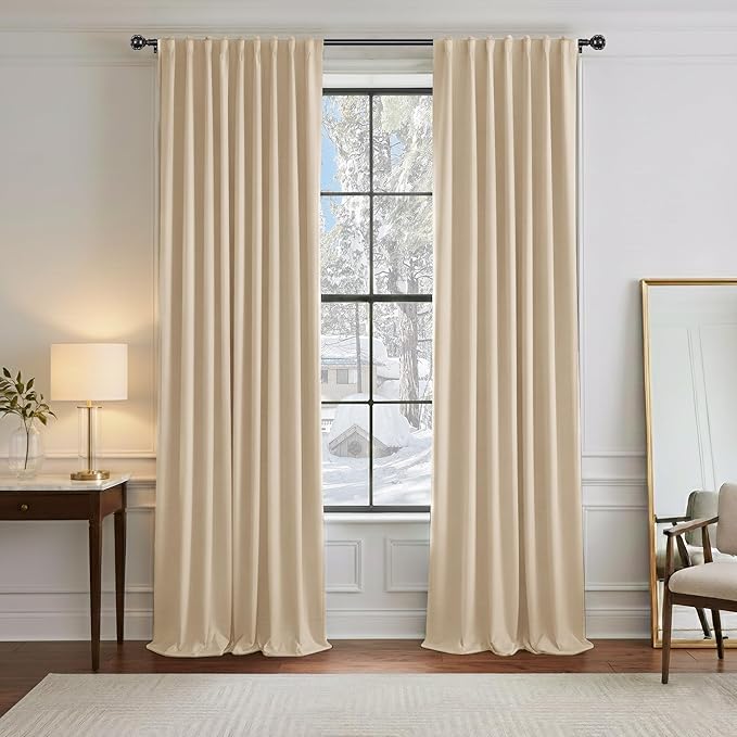 PONY DANCE Blackout Curtains for Bedroom by PONYDANCE