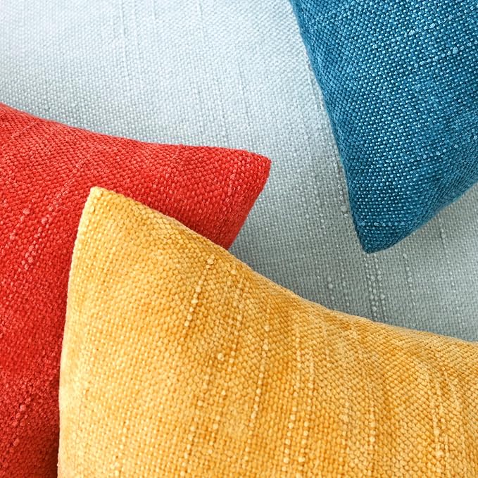 Set of 4 Soft Textured Decorative Throw Pillow Covers 12X20 Inch Cozy Farmhouse - Image 5