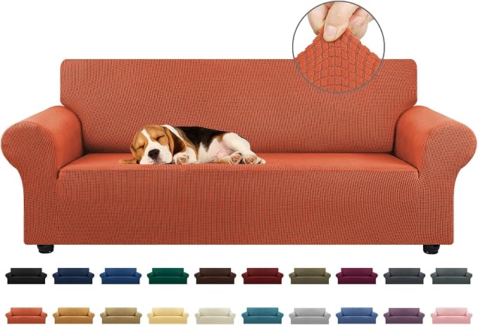 KEKUOU Stretch Sofa Cover Slipcover ，Couch Covers by KEKUOU